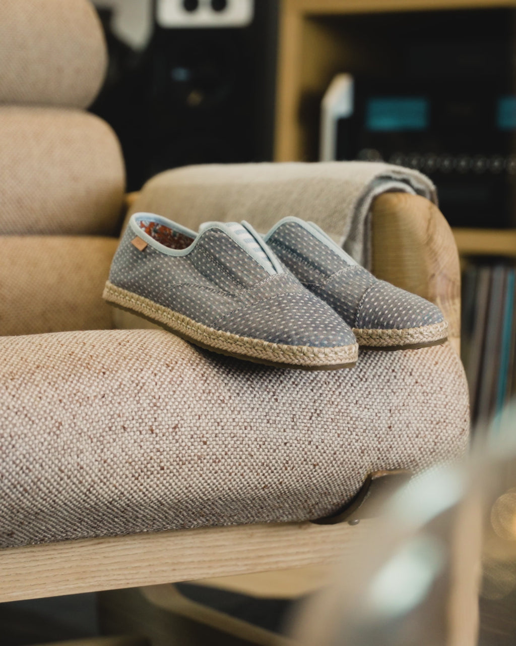 womens palmera plus espadrille in niagra mist close up detail shots