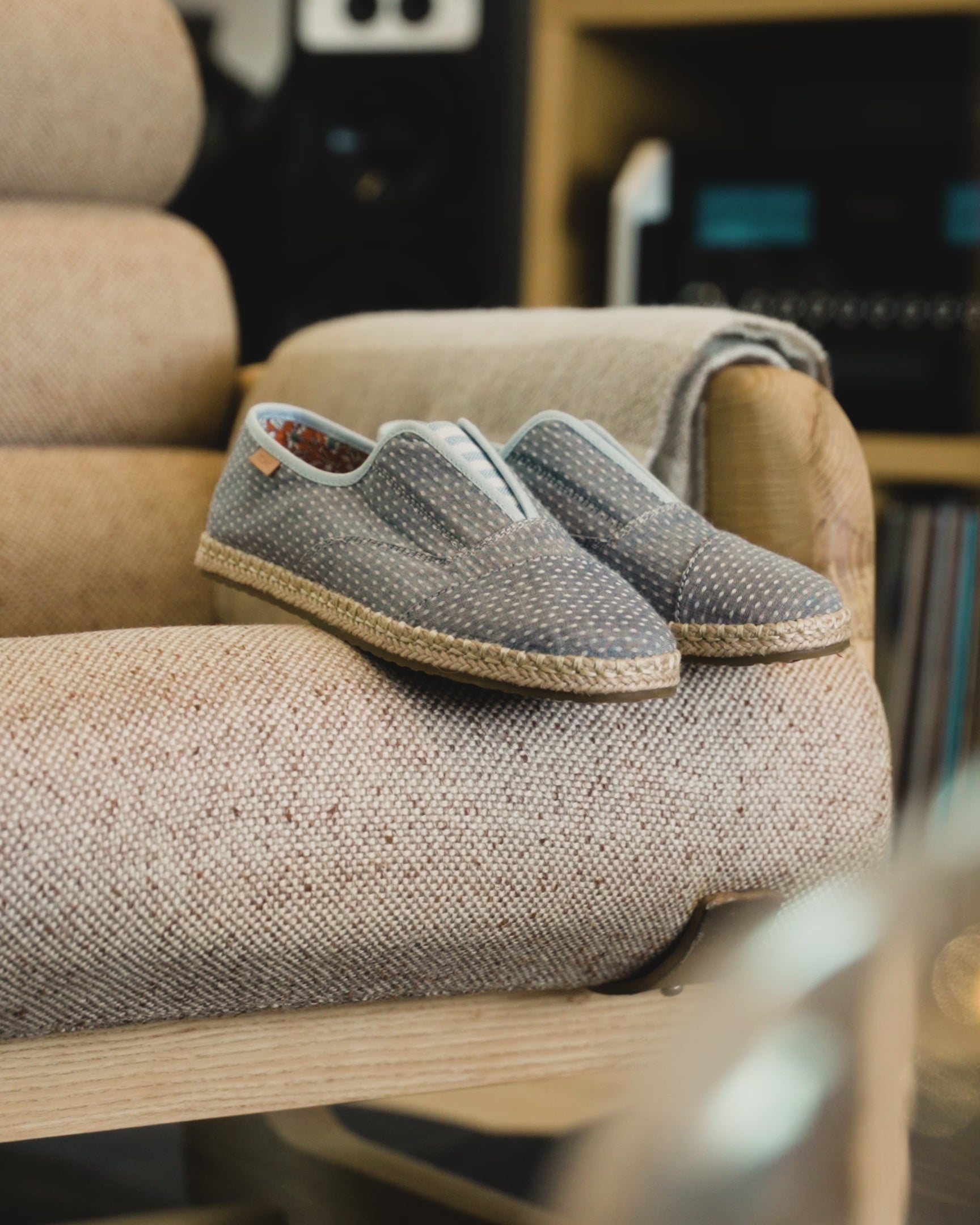 womens palmera plus espadrille in niagra mist close up detail shots