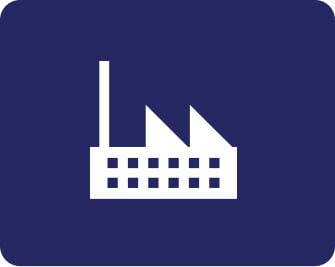 Icon representing factories.