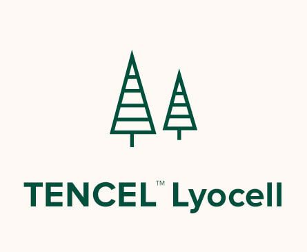 Trees illustration. Text: TENCEL™ Lyocell.