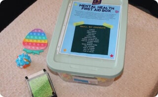 Mental health first aid kits for our partner, Brave Trails