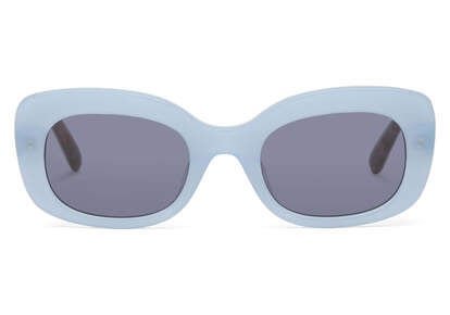 Jules Milky Blue Handcrafted Sunglasses