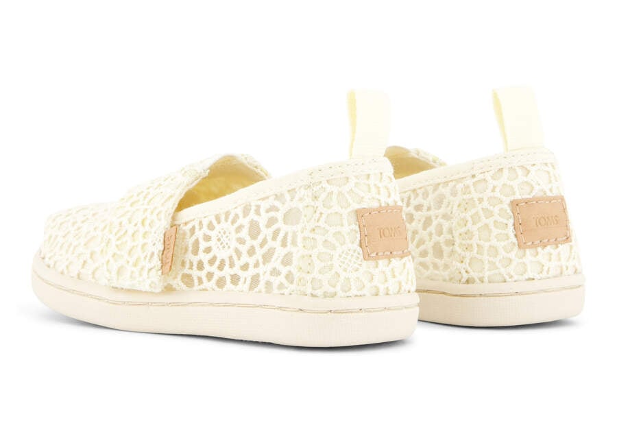 Alpargata Natural Moroccan Crochet Toddler Shoe Back View Opens in a modal