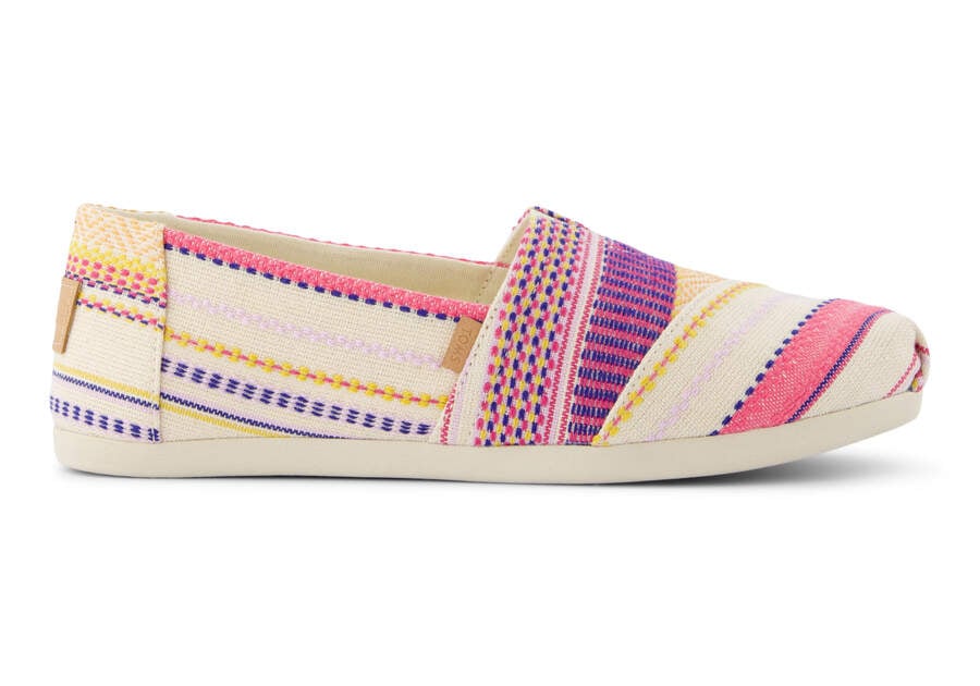 Alpargata Sunset Woven Stripes Side View Opens in a modal
