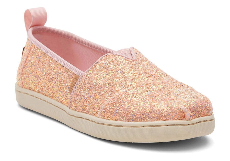 Youth Alpargata Pink Glitter Kids Shoe  Opens in a modal