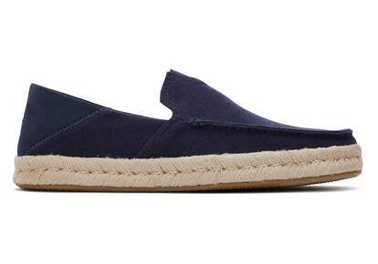 Alonso Navy Heritage Canvas Rope Loafer
