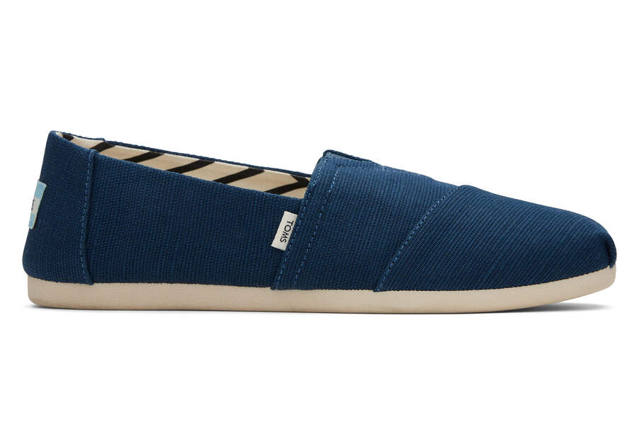 Alpargata Blue Heritage Canvas Side View Opens in a modal