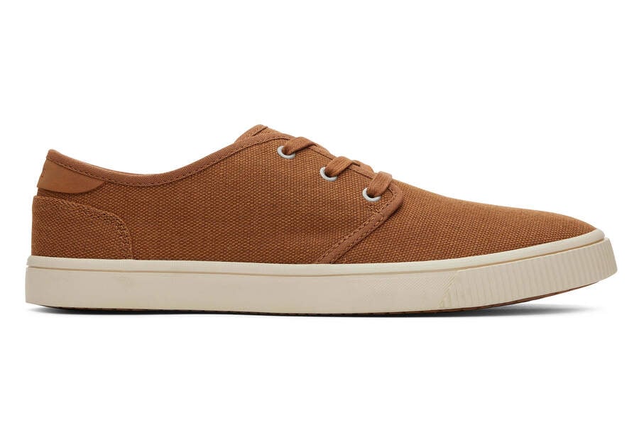 Carlo Tan Heritage Canvas Lace-Up Sneaker Side View