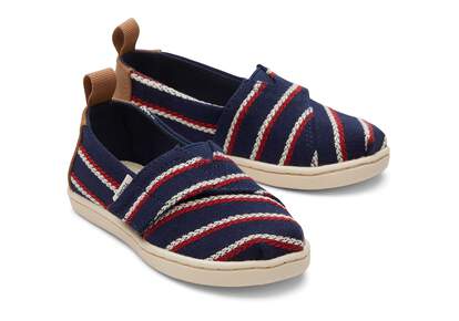 Alpargata Navy Stripes Toddler Shoe