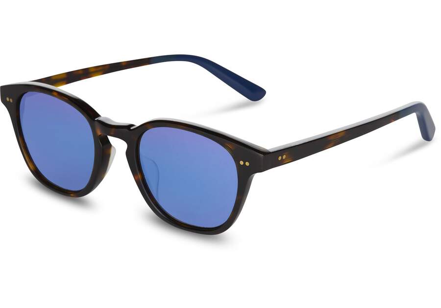 Wyatt Tortoise Zeiss Polarized Handcrafted Sunglasses Side View