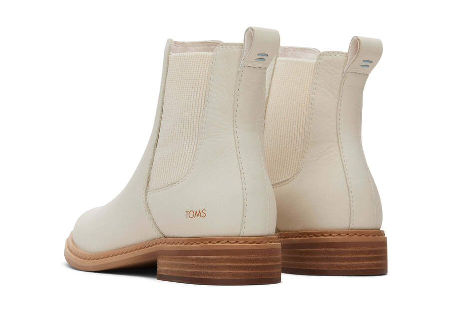 Women's Natural Leather Charlie Boots | TOMS