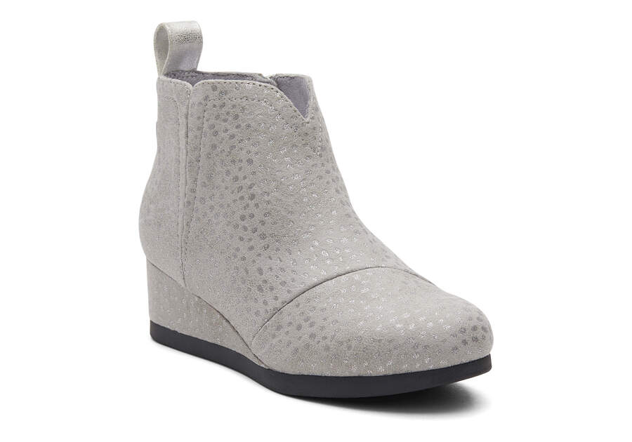 Youth Clare Grey Wedge Kids Boot 