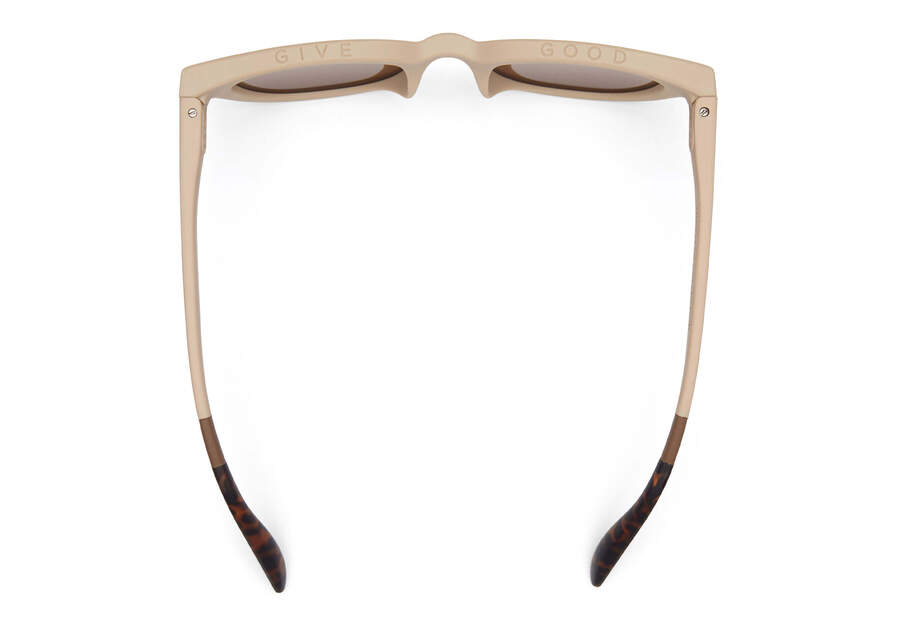 Rhodes Oatmilk Traveler Sunglasses Top View Opens in a modal
