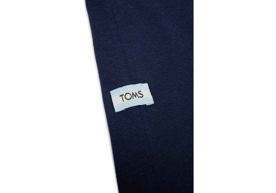 TOMS Logo Long Sleeve Crew Tee Additional View 1