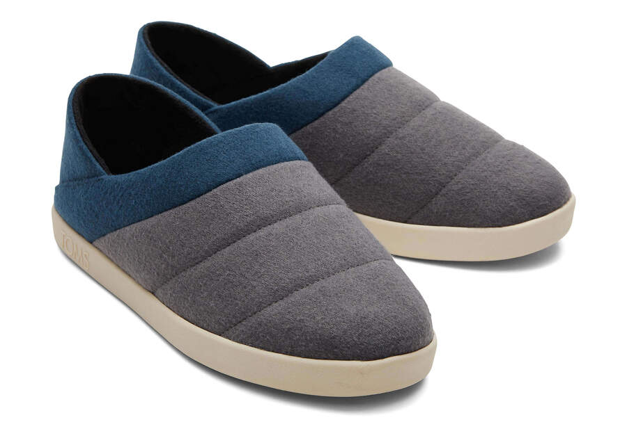 Ezra Forged Iron Faux Fleece Convertible Slipper Front View Opens in a modal