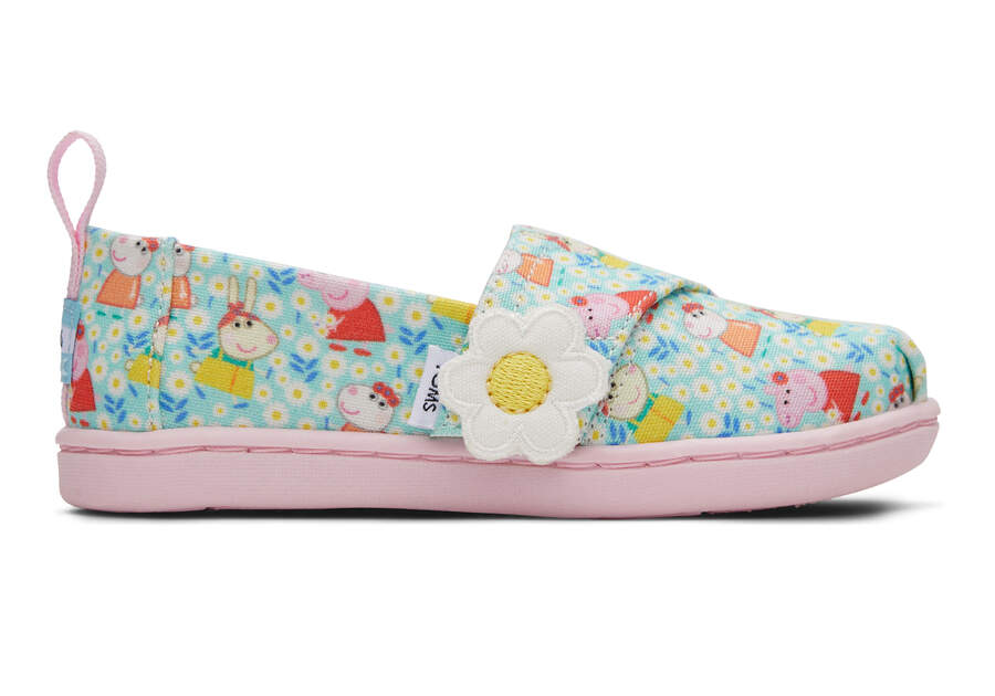 TOMS X Peppa Pig Tiny Alpargata Side View Opens in a modal
