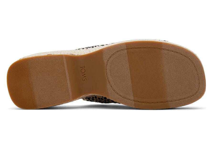 Laila Mule Mini Cheetah Platform Sandal Bottom Sole View Opens in a modal