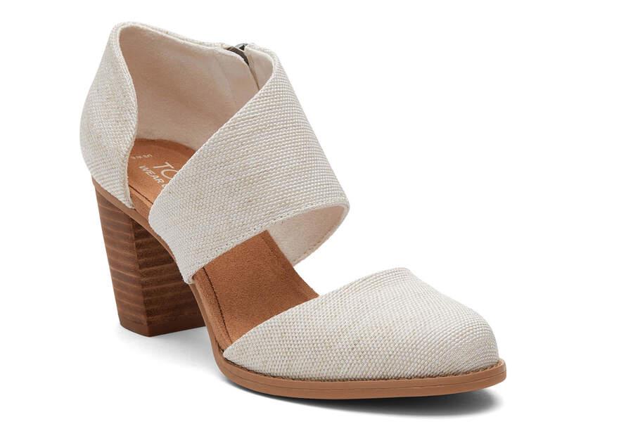 Milan Natural Closed Toe Heel Additional View 1 Opens in a modal