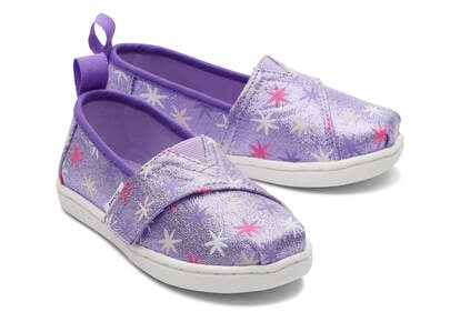 Tiny Alpargata Purple Stars Toddler Shoe