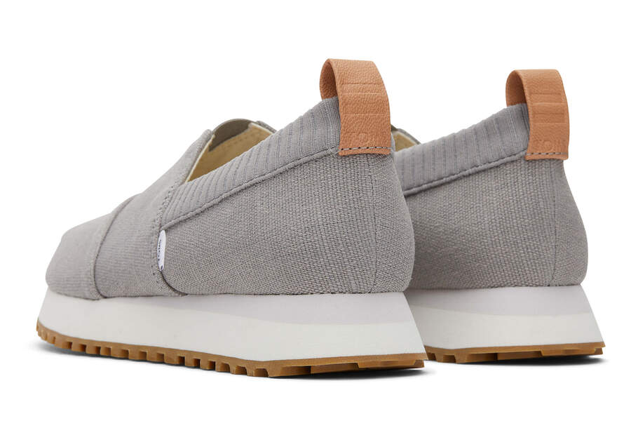 Resident 2.0 Grey Heritage Canvas Sneaker Back View Opens in a modal