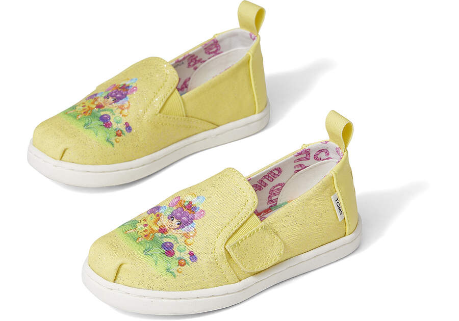 TOMS X Candy Land Princess Lollipop Tiny Alpargata Front View Opens in a modal