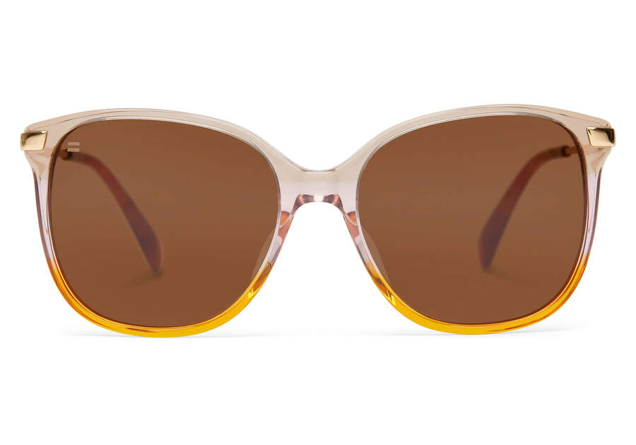 Sandela 201 Autumn Handcrafted Sunglasses Front View Opens in a modal