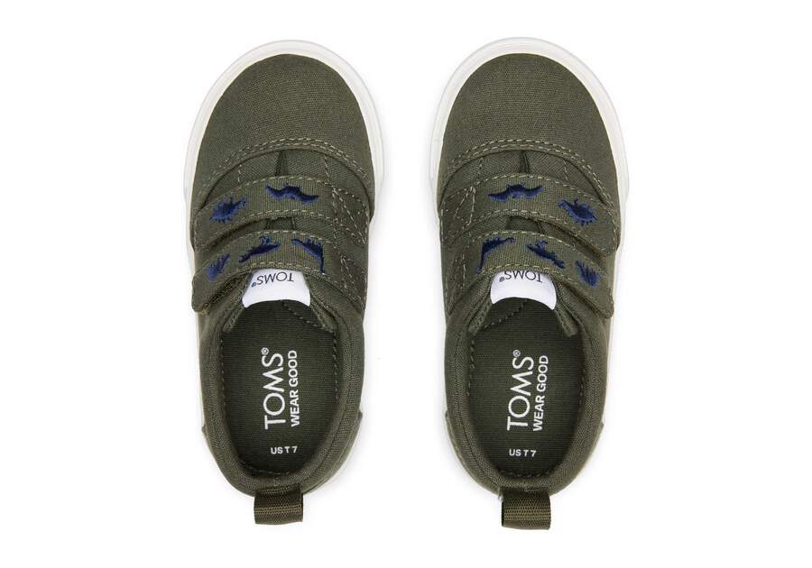 Fenix Sage Dinos Double Strap Toddler Sneaker Top View Opens in a modal