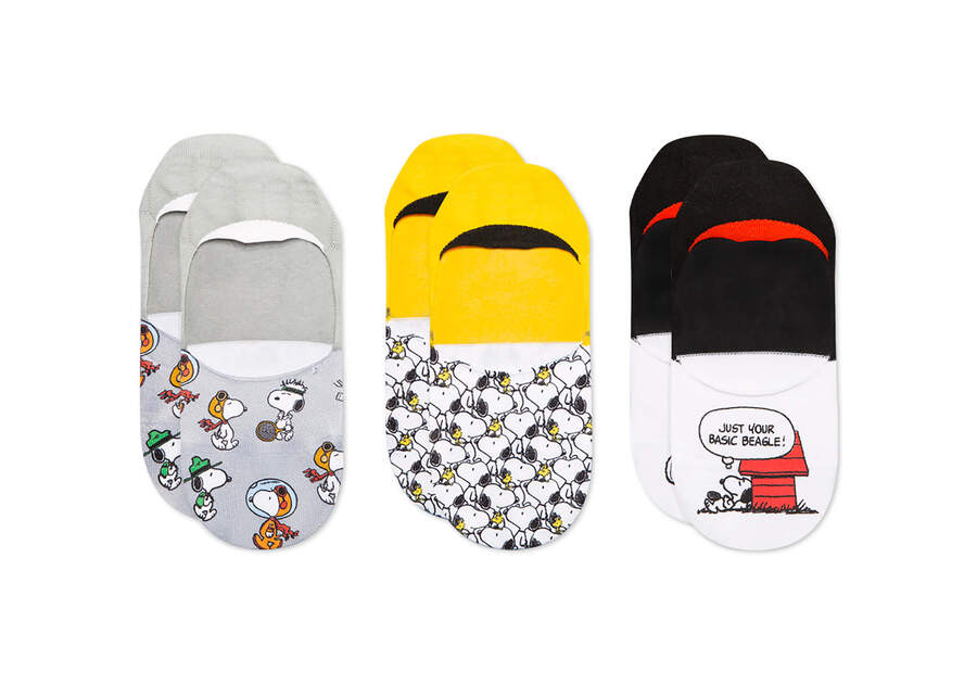 TOMS X Peanuts® Ultimate No Show 3 Pack Additional View 1