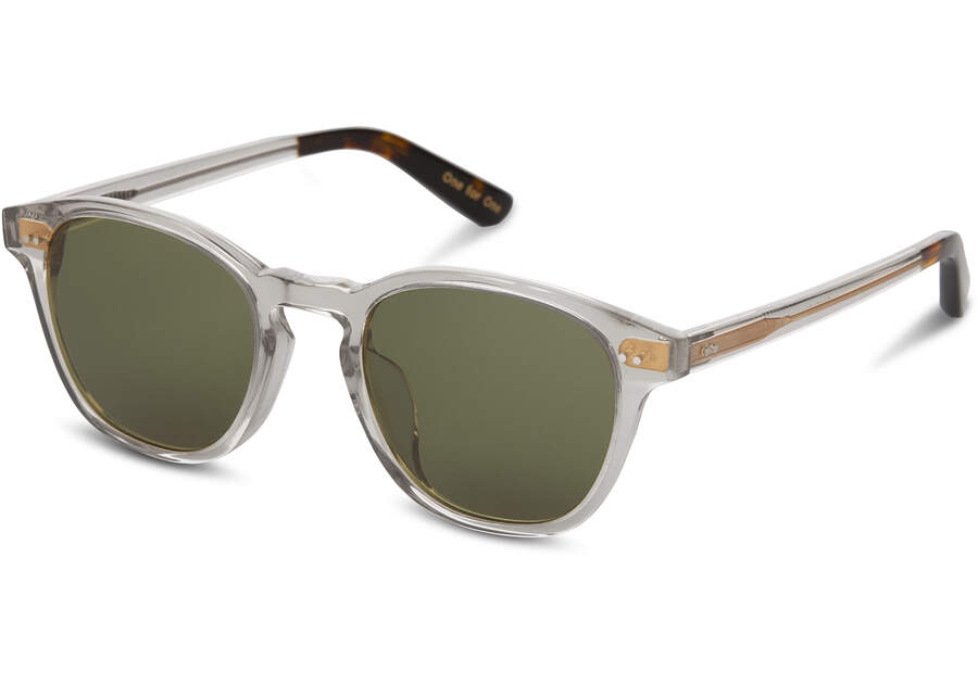 Wyatt Crystal Handcrafted Sunglasses Side View Opens in a modal
