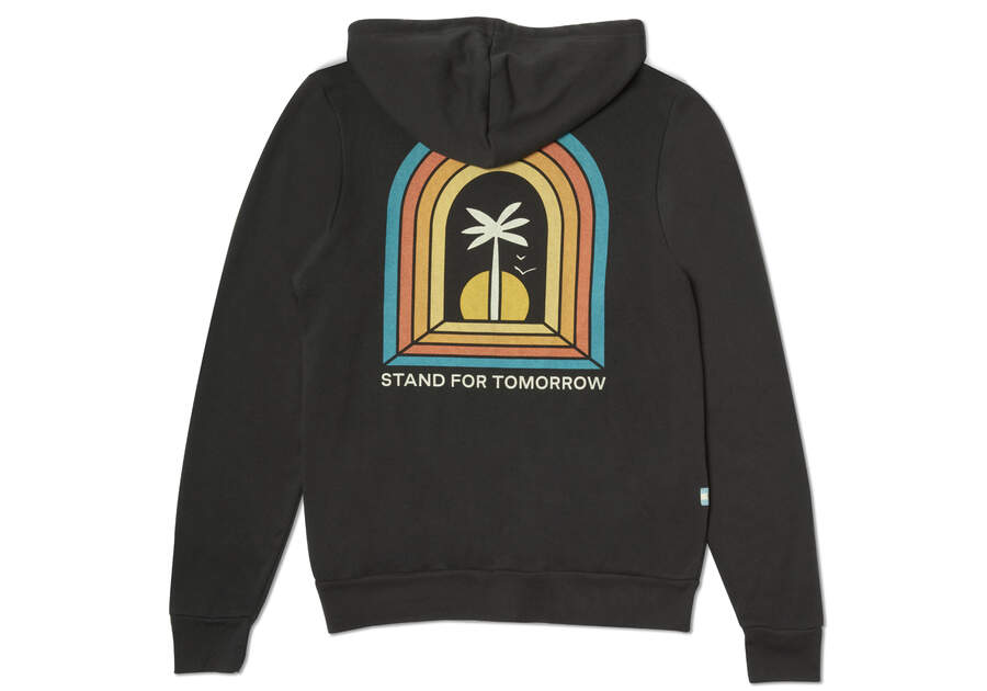 Venice Arches Fleece Hoodie Back View Opens in a modal