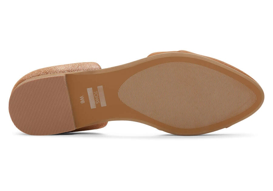 Jutti D'Orsay Tan Leather Flat Bottom Sole View Opens in a modal