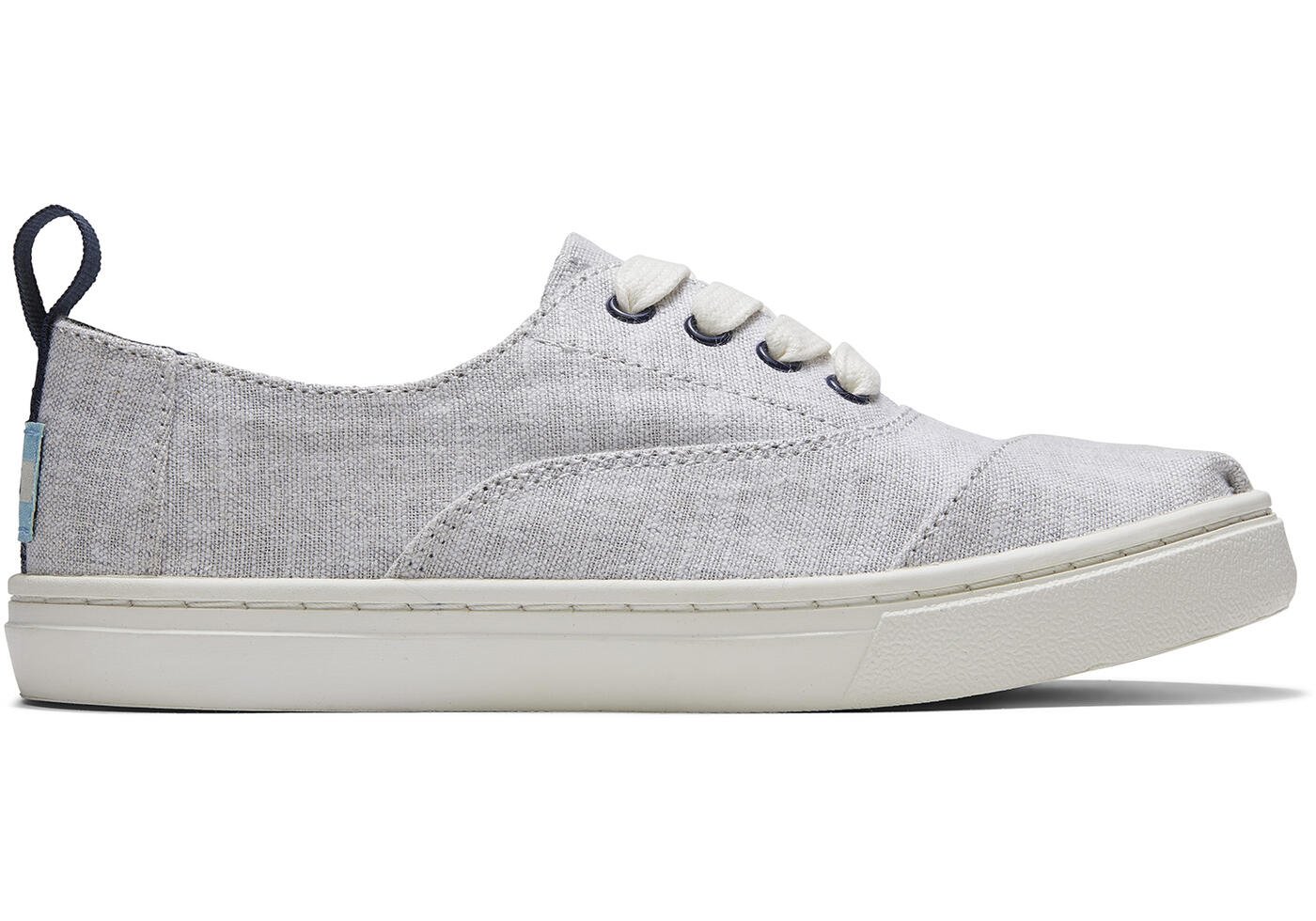 13. Youth Grey Cordones Sneaker - Toms