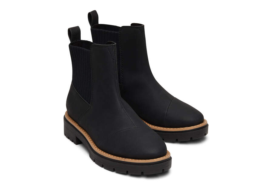 Cort Black Vegan Boot Front View Opens in a modal