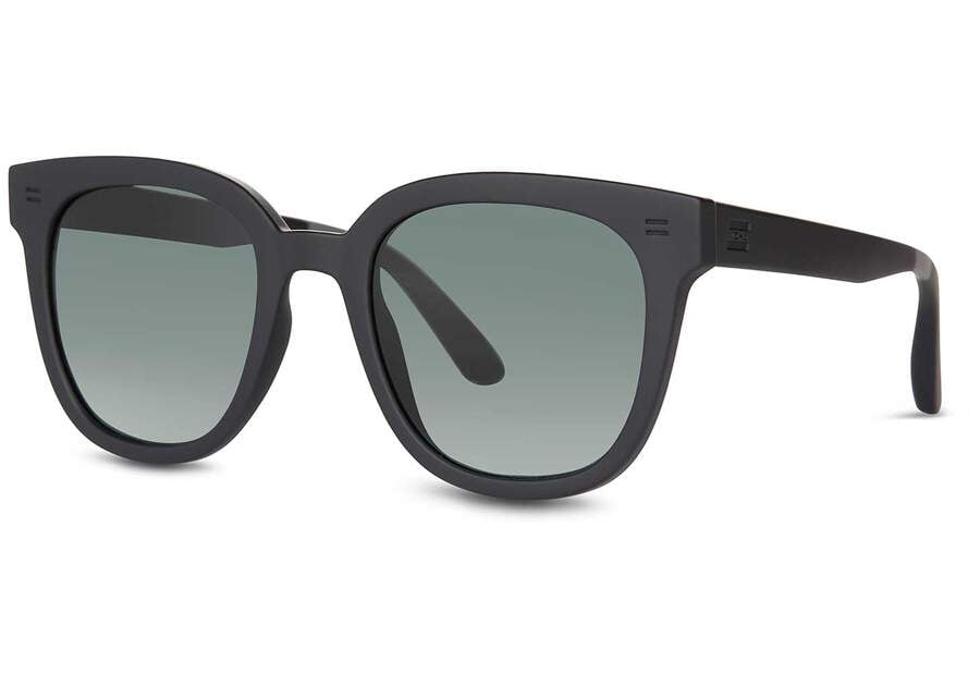 Juniper Black Traveler Sunglasses Side View Opens in a modal