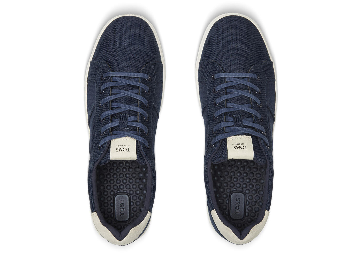 Navy Heritage Canvas Mens Leandro Sneakers | TOMS