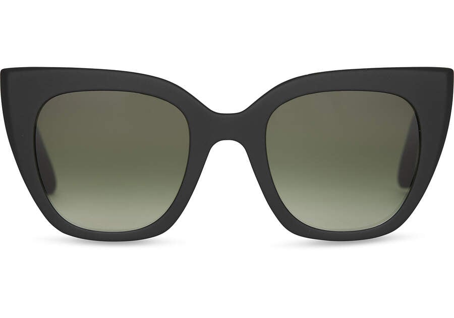 Sydney Black Traveler Sunglasses Front View Opens in a modal
