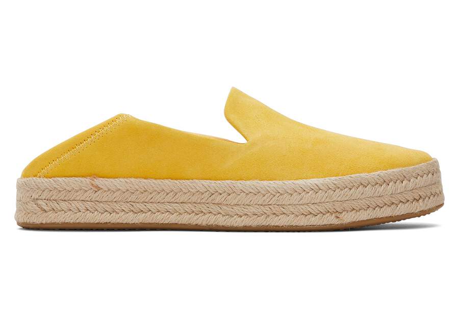 Carolina Yellow Suede Espadrille  Opens in a modal