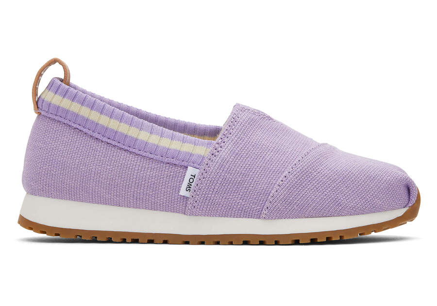 Youth Resident Purple Heritage Canvas Kids Sneaker Side View Opens in a modal