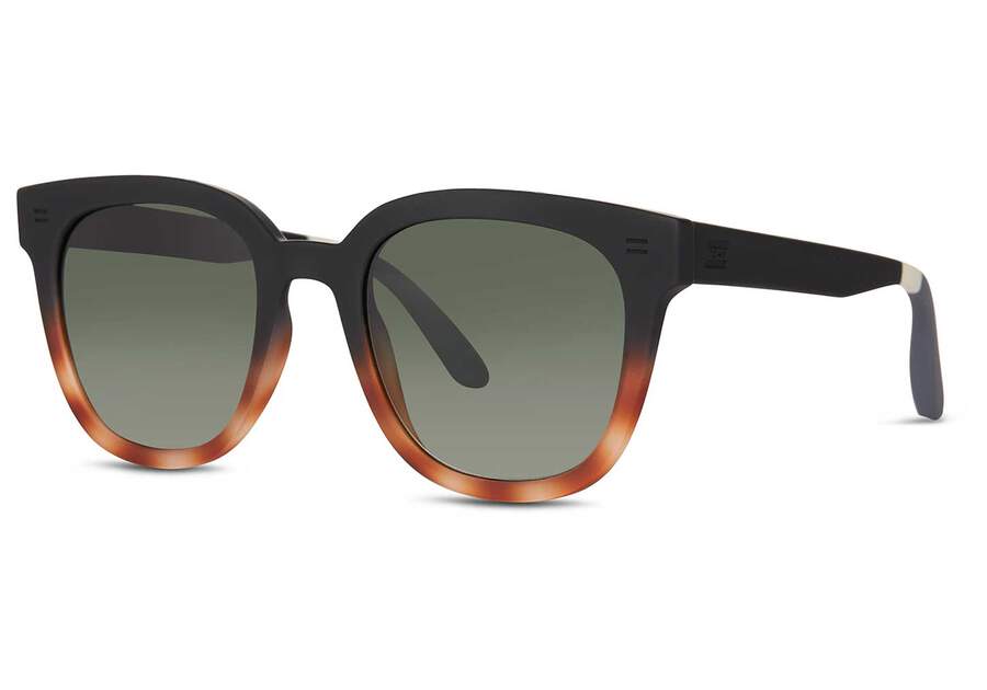Juniper Black Tortoise Fade Polarized Traveler Sunglasses Side View Opens in a modal