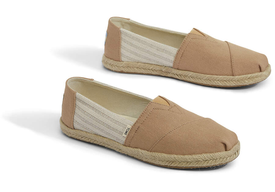 Honey Stripes Espadrille Alpargata Front View Opens in a modal