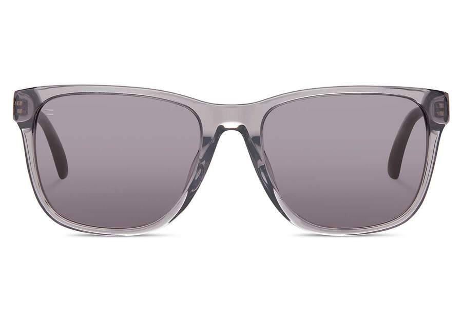 Austin Grey Handcrafted Sunglasses Front View Opens in a modal