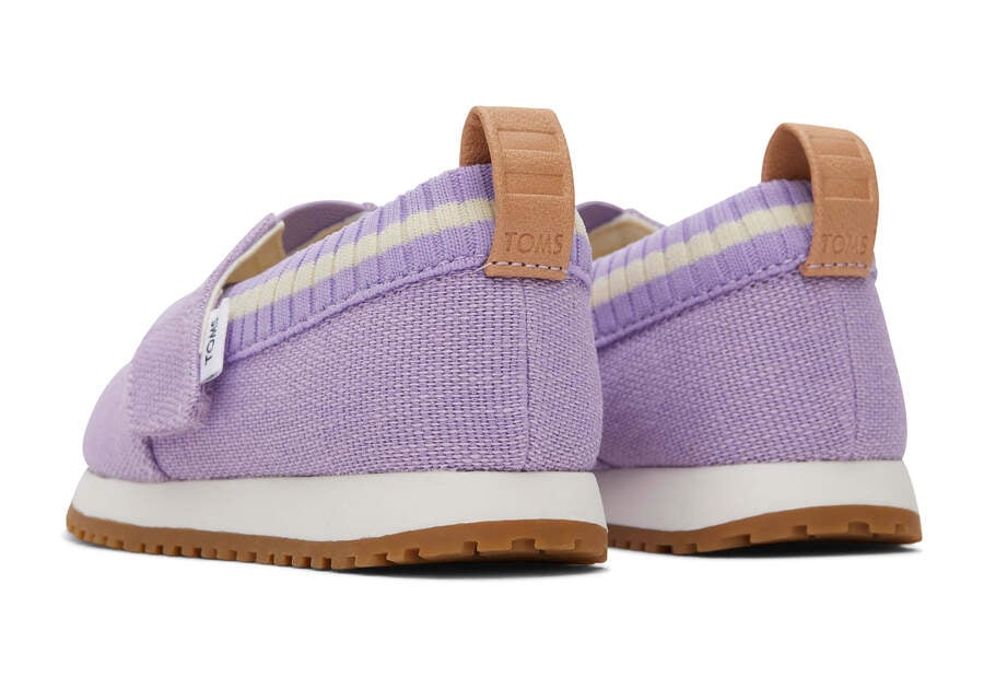 Tiny Resident Purple Heritage Canvas Toddler Sneaker Back View Opens in a modal