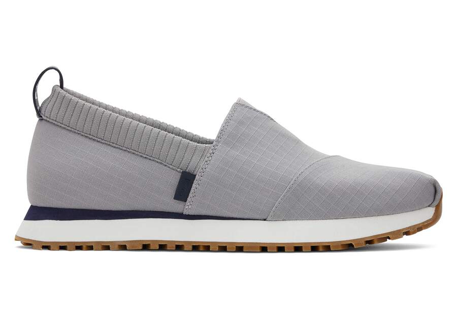 Resident 2.0 Grey Ripstop Sneaker Side View Opens in a modal