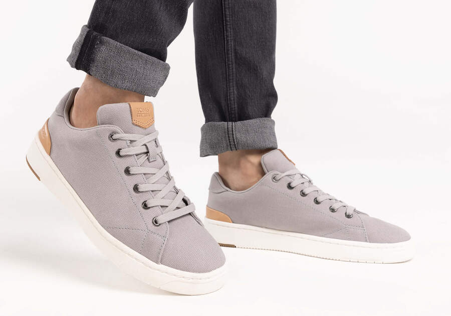 TRVL LITE Drizzle Grey Canvas Sneakers | TOMS