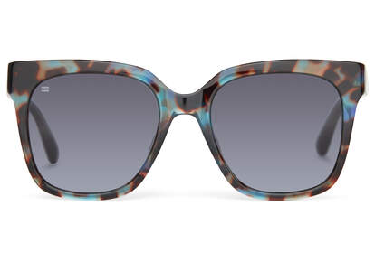 Natasha Pacific Blue Tortoise Handcrafted Sunglasses