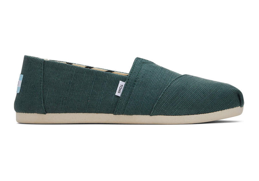 Alpargata Green Heritage Canvas Side View Opens in a modal