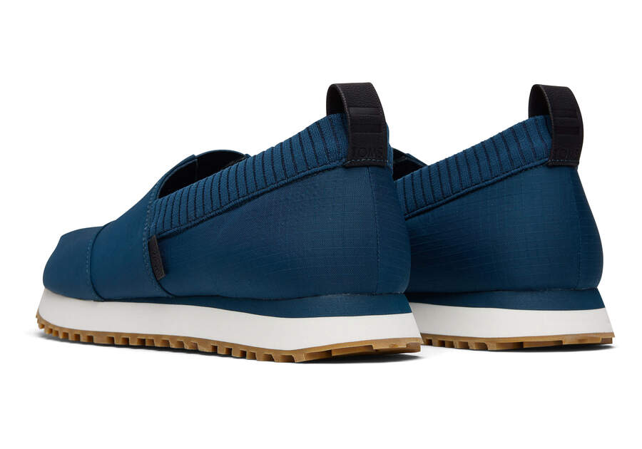 Resident 2.0 Blue Ripstop Sneaker Back View Opens in a modal