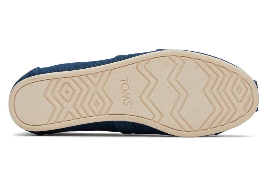 Alpargata Blue Heritage Canvas Bottom Sole View Opens in a modal