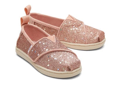 Tiny Alpargata Rose Gold Cosmic Glitter Toddler Shoe