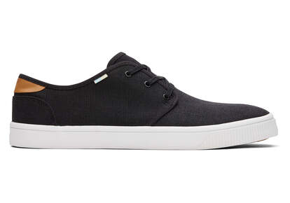 Carlo Black Heritage Canvas Lace-Up Sneaker